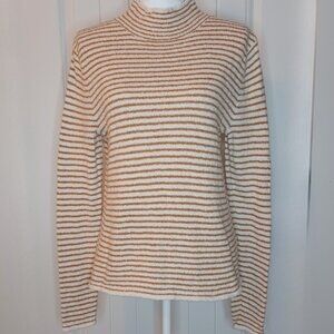 J. CREW FACTORY Striped Mockneck Pullover